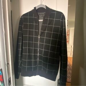 Banana Republic light black jacket with small light pinstripes.size M
